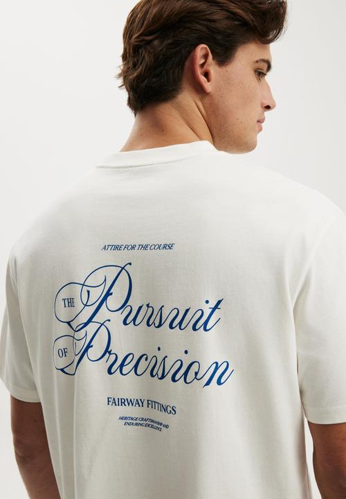 Cotton On - Everyday Fit Graphic T-Shirt-Vintage White / Pursuit