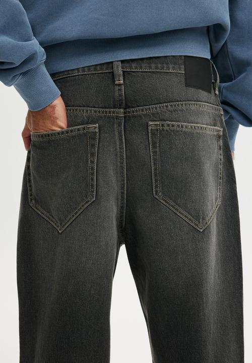 Cotton On - Relaxed baggy jean - rocky washed black