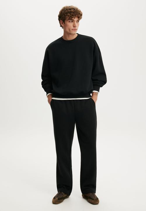 Cotton On - Baggy Track Pant - Black