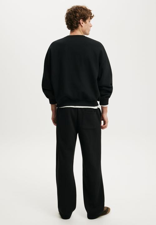 Cotton On - Baggy Track Pant - Black