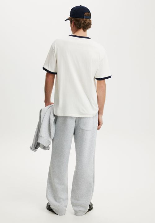 Cotton On - Baggy Track Pant - Grey Marle