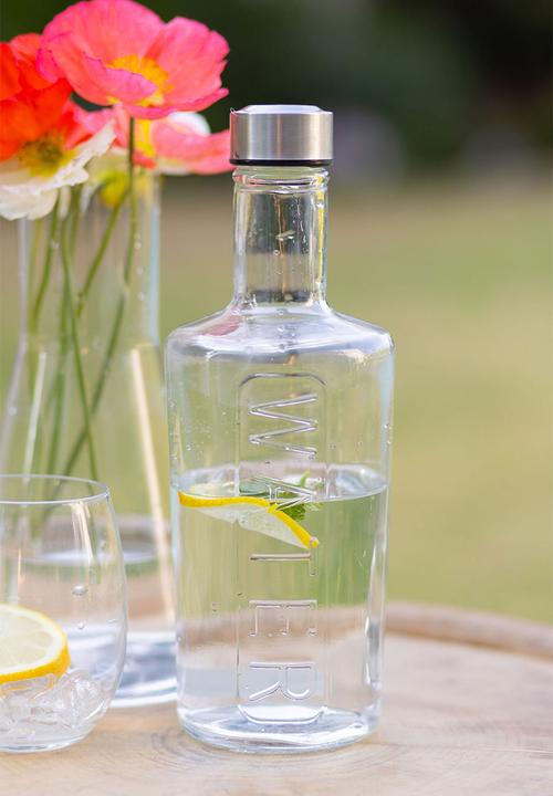 Home Classix - Home Classix Liquidity Glass Water Bottle with S/S lid - 1.0lt