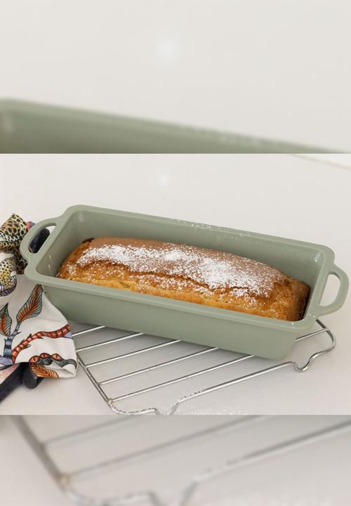 Home Classix - Home Classix Silicone Loaf Pan With Solid Handle - medium green