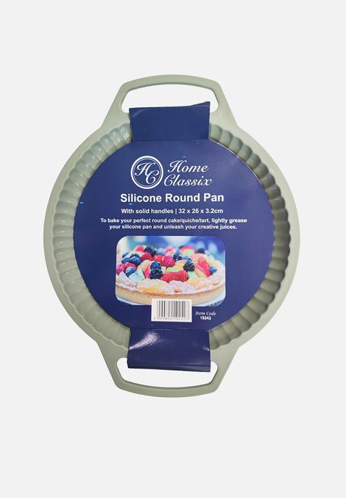 HC Silicone Items  - Home Classix Silicone Round Pan With Solid Handle - medium green