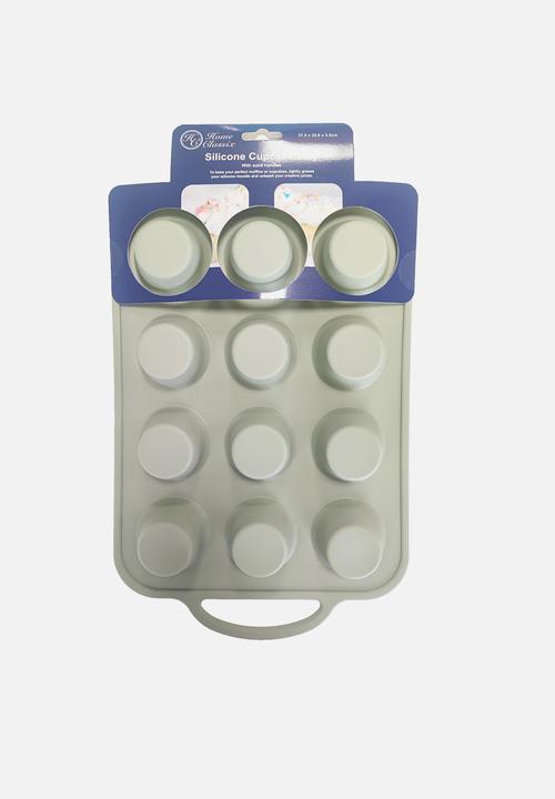 Home Classix - Home Classix Silicone Cupcake Tray With Solid Handle - medium green