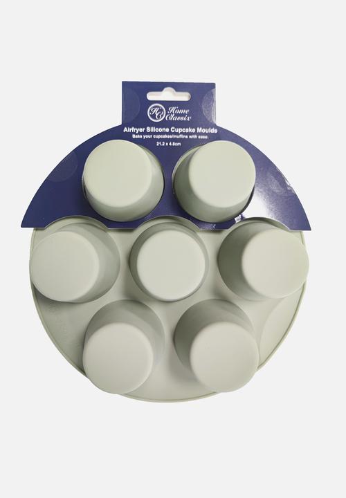 Home Classix - Home Classix Silicone 7-Round Cupcake tray - medium green