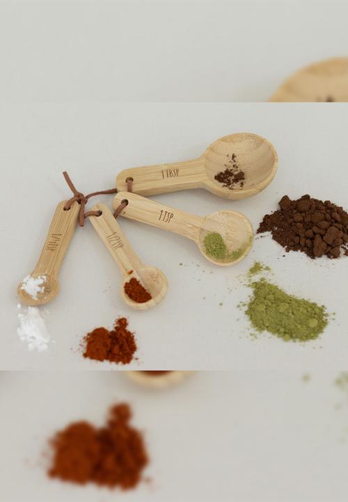 HC WOODEN BOARDS & TRAY - Bamboo Measuring Spoons - 4pc