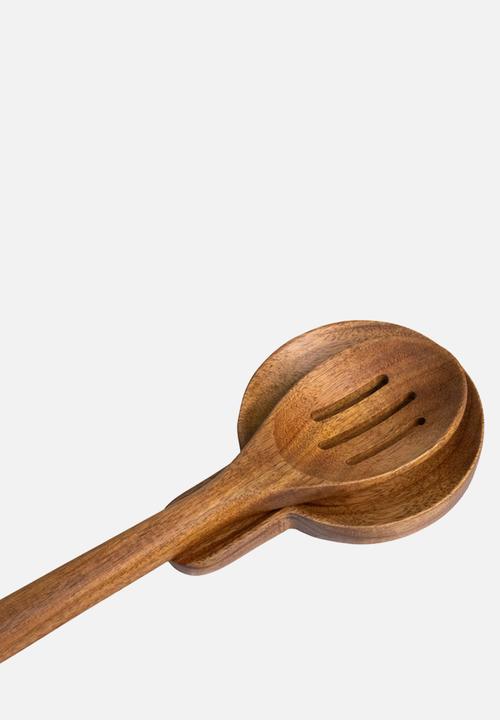 HC WOODEN BOARDS & TRAY - Wooden Spoon Rest 