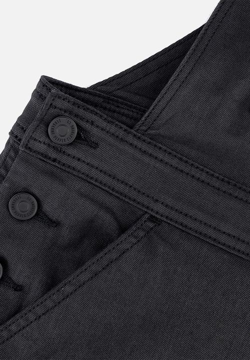 S.P.C.C - Shrapnel Dungaree Jeans - Black