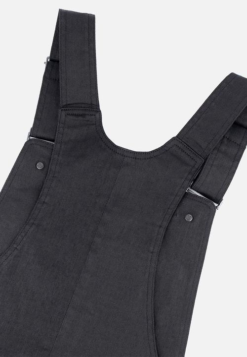 S.P.C.C - Shrapnel Dungaree Jeans - Black
