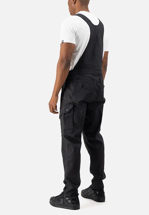 S.P.C.C - Shrapnel Dungaree Jeans - Black
