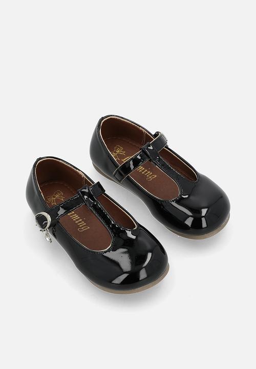 Pop Candy - T-bar mary jane flats - black