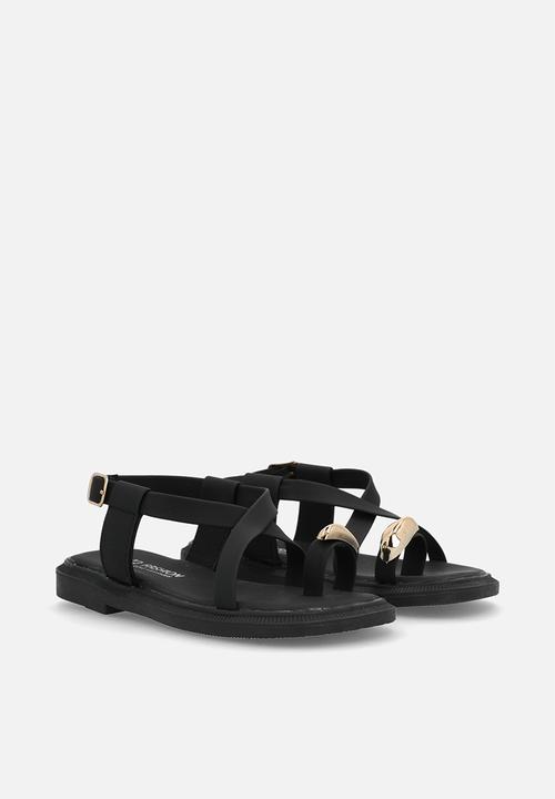 Pop Candy - Toe ring sandals - black