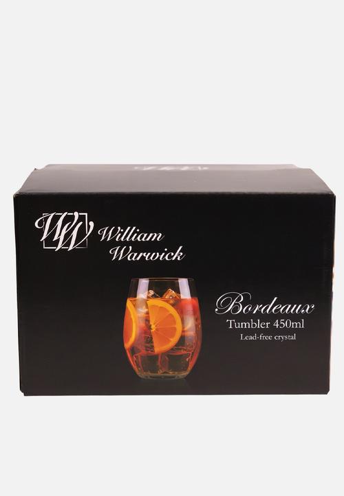 William Warwick - William Warwick Bordeaux Tumbler 450ml 4pc