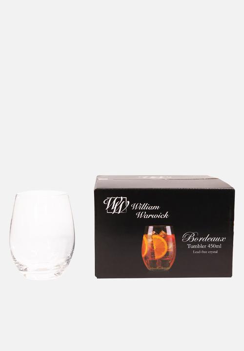 William Warwick - William Warwick Bordeaux Tumbler 450ml 4pc