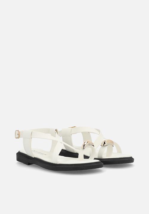 Pop Candy - Toe ring sandals - off white