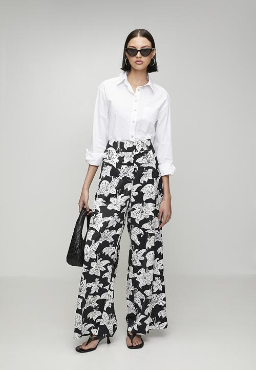 Pringle of Scotland - Pringle Lia Printed Pants - black & white