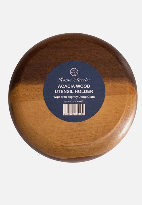 Home Classix - Home Classix Acacia Wooden Utensil Holder 14x18cm