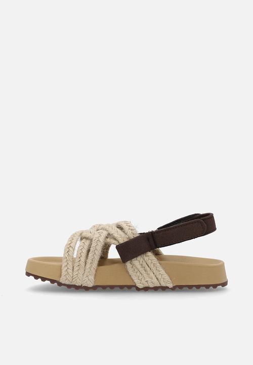 Pop Candy - Woven rope sandals - natural