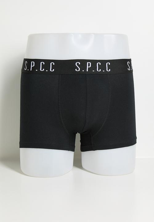 S.P.C.C - Morello Boxer 2 Pack - Black/Charcoal