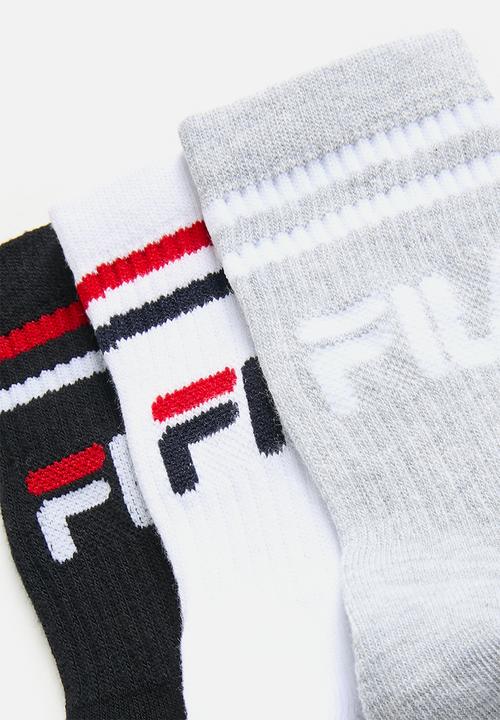 FILA - Stallone three quarter sock ladies 3pk - multi