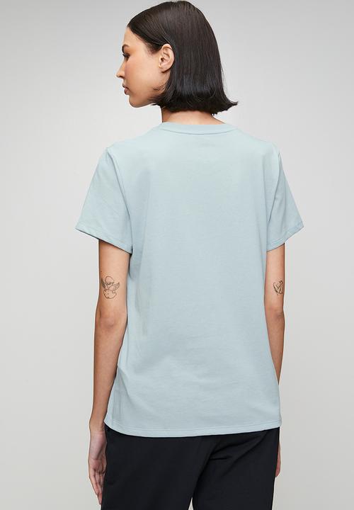 Under Armour - Ua W Icon Flce Graphc Short Sleeve - Blue Fog/Blue Wind