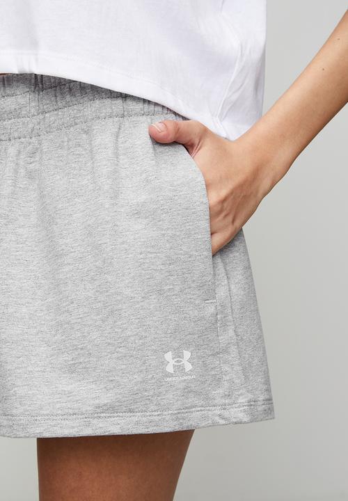 Under Armour - Ua Sport Terry Short - Mod Gray Light Heather/White