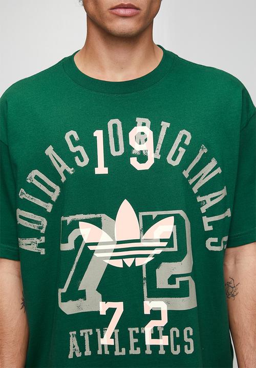 adidas Originals - 72 Athletics Graphic  Tee  - Collegiate green