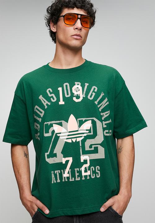 adidas Originals - 72 Athletics Graphic  Tee  - Collegiate green