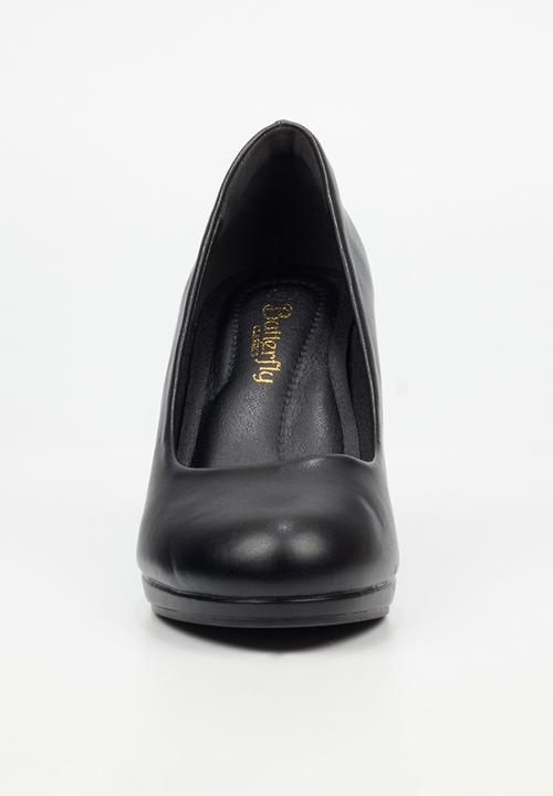 Butterfly Classics - Amethyst 1 court heel - black