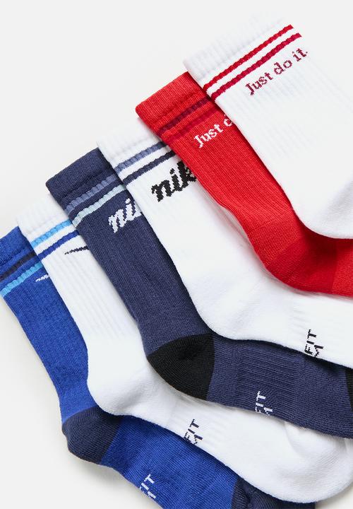 Nike - Youth Nike Everyday Cushion Crew 6 Pack 144 Lifestyle Socks