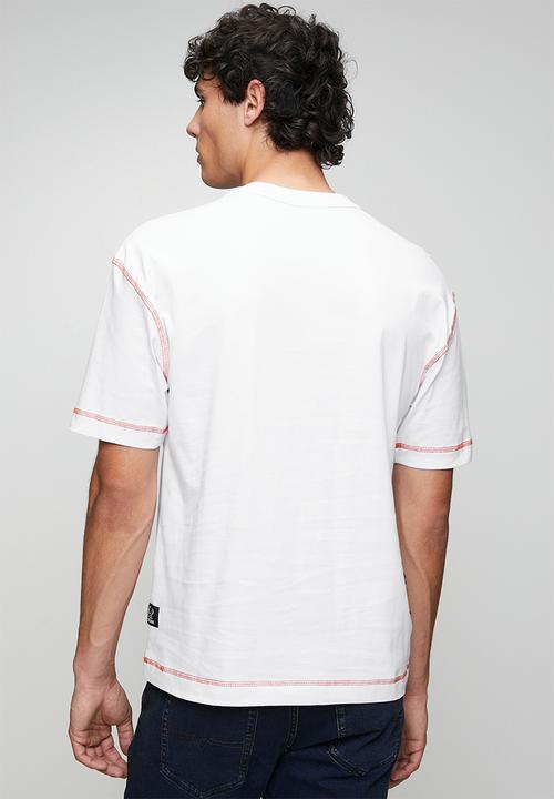 POLO - MENS PJC GRADIENT FLOSSING LOGO TEE - White
