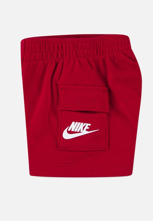 Nike - Nkb B Nsw Hbr Cargo Short Set - University Red