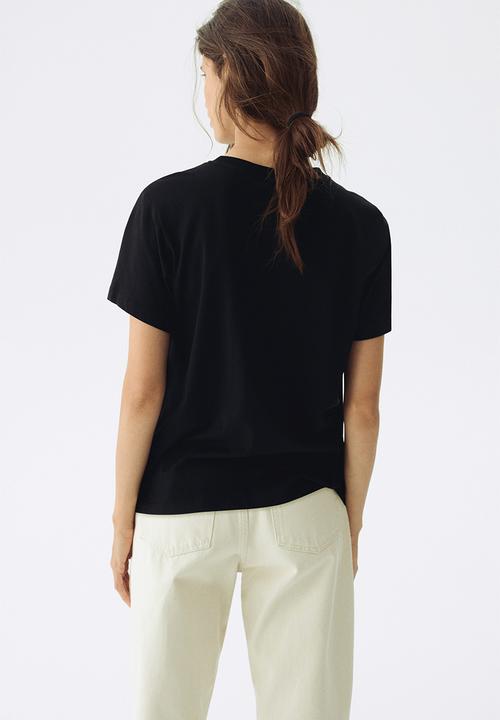 H&M - Mama cotton nursing T-shirt - black