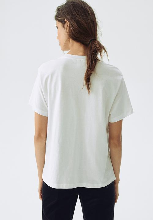 H&M - Mama cotton nursing t-shirt - white