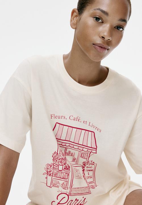 H&M - Printed pyjamas - cream/paris