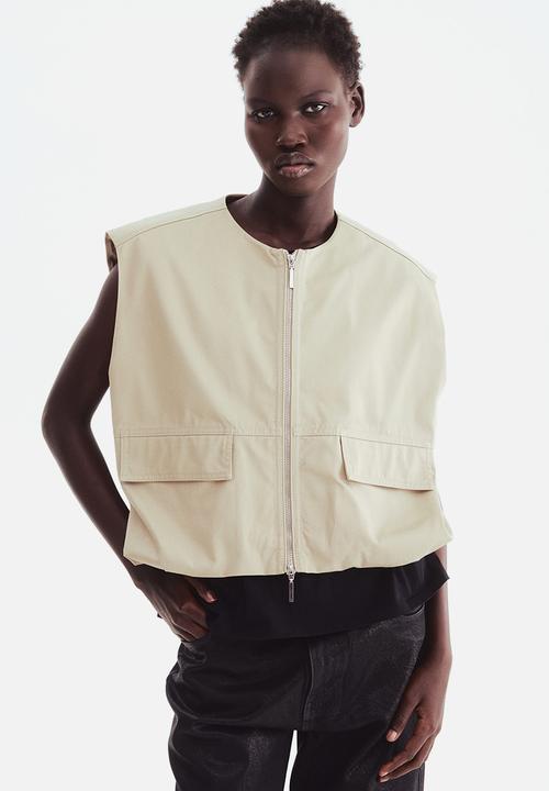 H&M - Bubble-hem gilet - mole