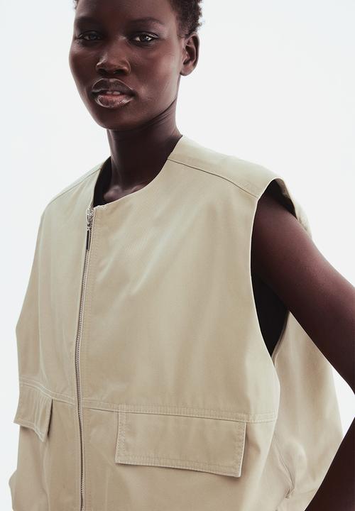 H&M - Bubble-hem gilet - mole
