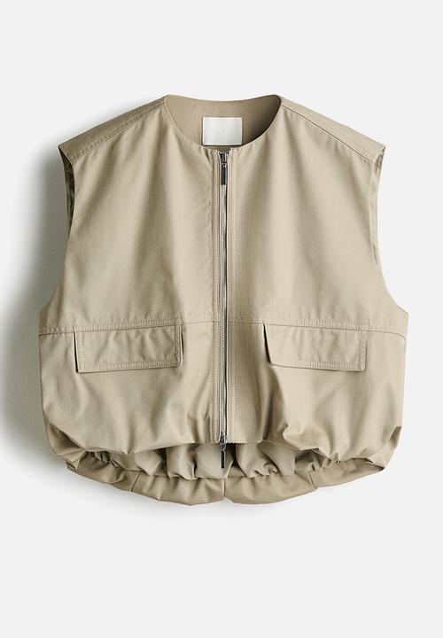H&M - Bubble-hem gilet - mole