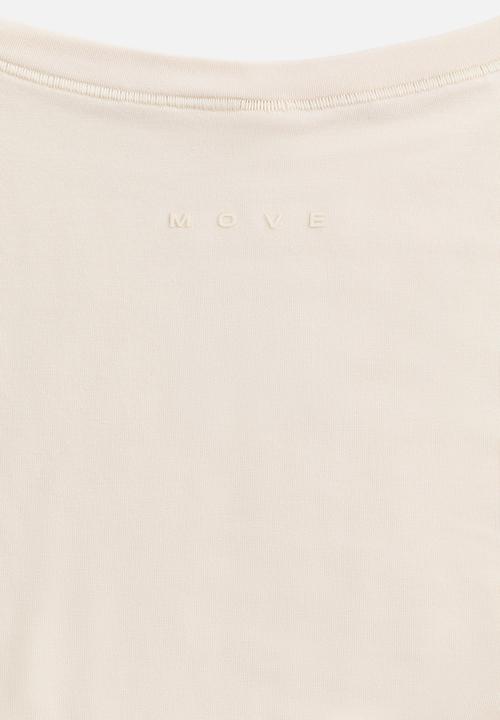H&M - Sports wrap top in modal - ivory