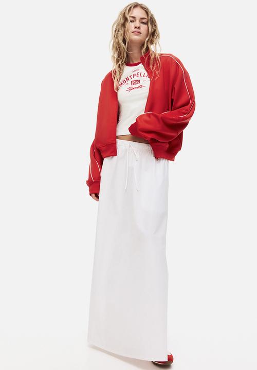H&M - Fitted cotton T-shirt - white/montpellier
