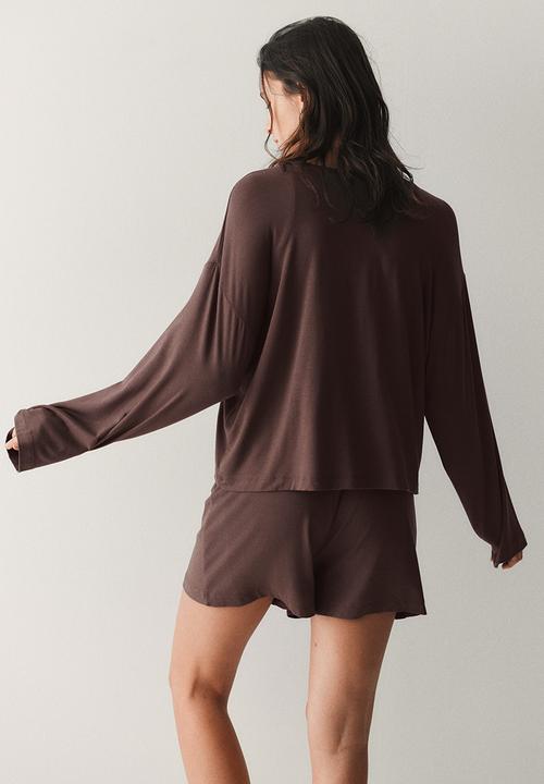 H&M - Modal pyjamas - dark brown