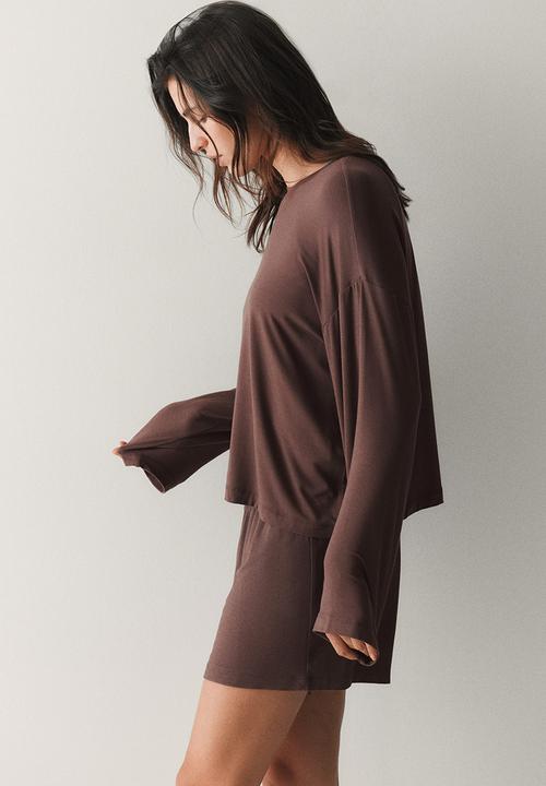 H&M - Modal pyjamas - dark brown