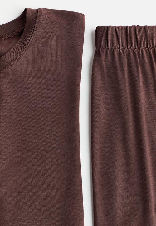 H&M - Modal pyjamas - dark brown