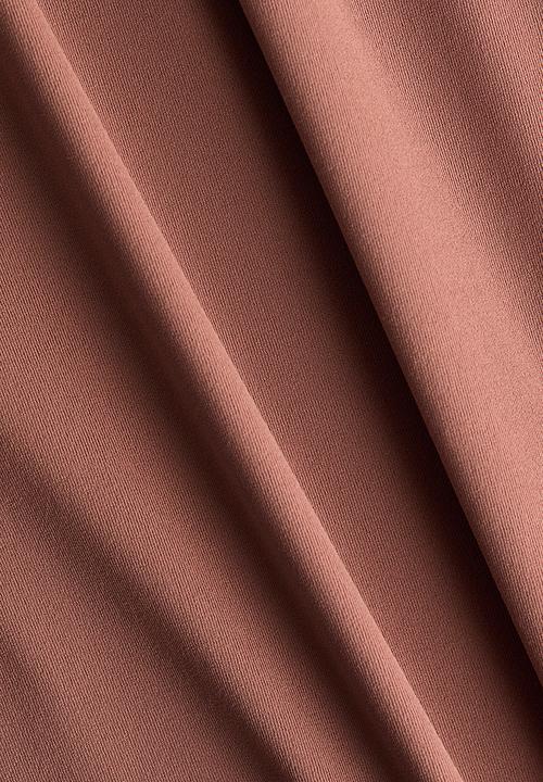 H&M - Short-sleeved microfibre body - dark dusty pink
