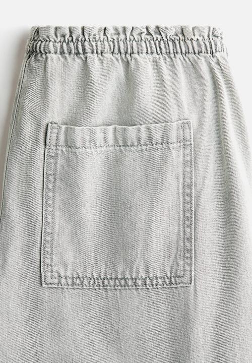 H&M - Denim pull-on trousers - light grey