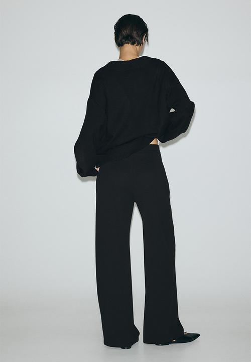 H&M - Wide trousers - black