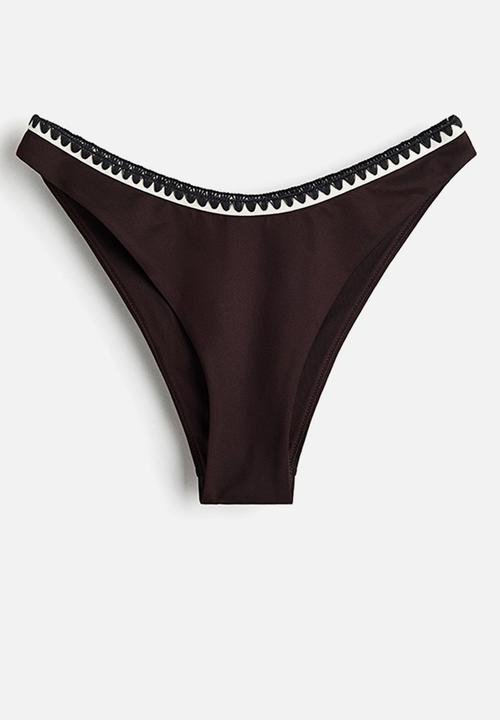 H&M - Cheeky bikini bottoms - dark brown