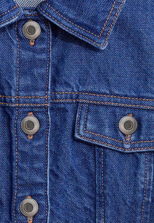 H&M - Peplum denim waistcoat - denim blue