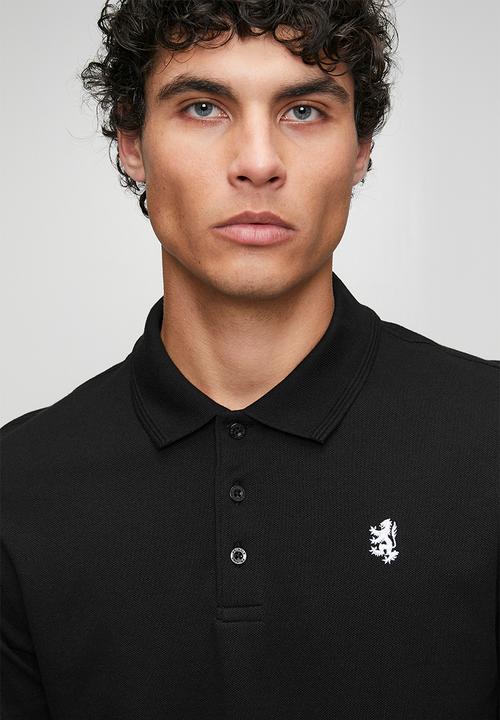Pringle of Scotland - Pringle Austyn Pique Golfer - Black